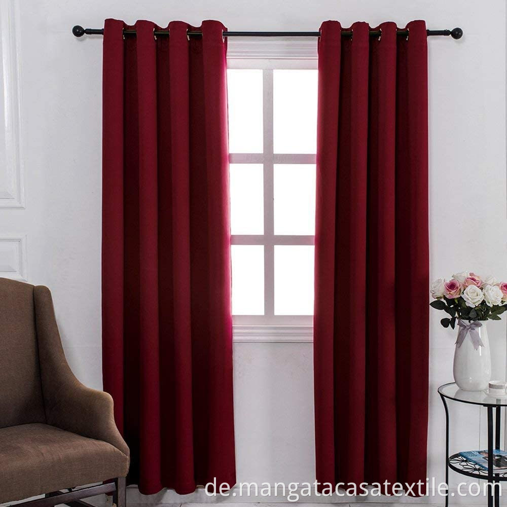 Red Blackout Curtains Jpg